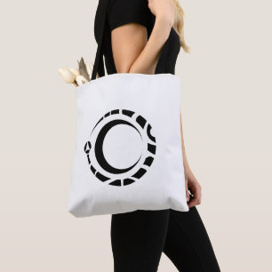 Uroboros und Mond Pagan Wicca Alchemy Tote Bag Tasche