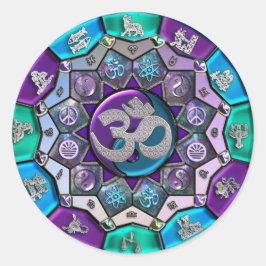 UROCK Independence Mandala ~ BTC Runder Aufkleber