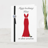 Urodziny - Personalisierte polnische Geburtstagska Karte (Vorderseite)