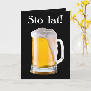 Urodziny - Polnische Geburtstagskarte für ihn Karte