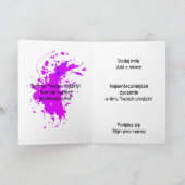 Urodziny - Polnische Geburtstagskarte für sie Karte (Innenseite)