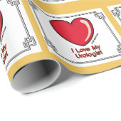 Urologe Geschenkpapier (Rolleneckpunkt)