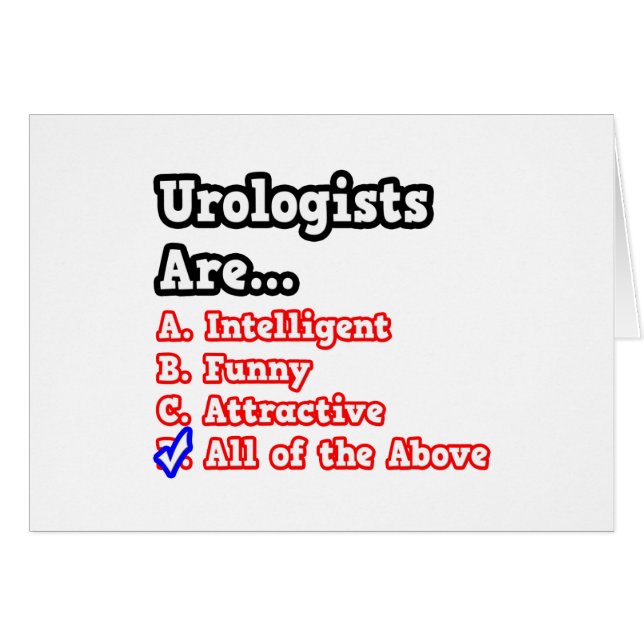 Urologe Quiz...Joke (Vorderseite (Horizontal))