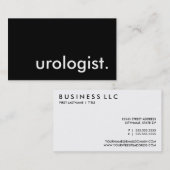 Urologe. Visitenkarte (Vorne/Hinten)