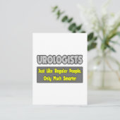 Urologen...klüger Postkarte (Stehend Vorderseite)