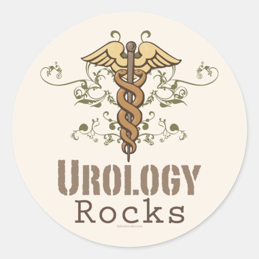 Urologie Rocks Urologist Stickers (Vorderseite)