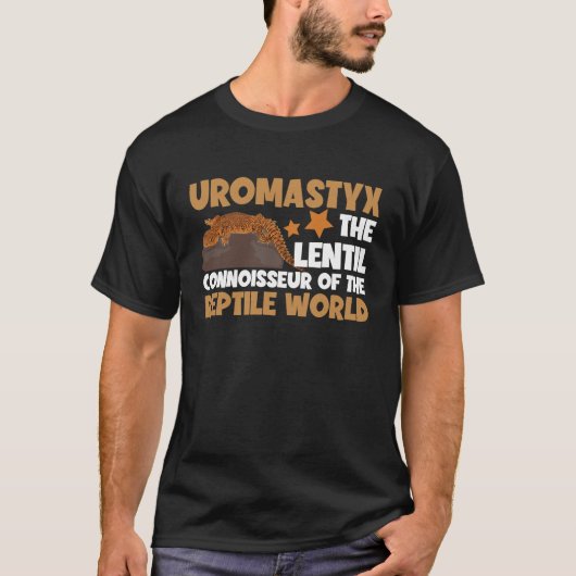 Uromastyx Lentil Connoisseur Dabb Lizard T-Shirt (Vorderseite)