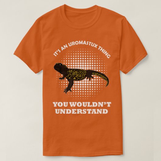 Uromastyx reptile lizite pet terrarium biologie 8 T-Shirt (Design vorne)