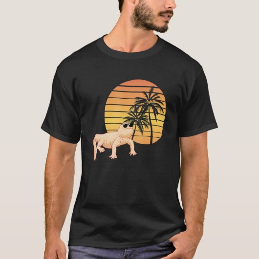 Uromastyx Summer Sunset Uromastyx Desert Agame Pe T-Shirt (Vorderseite)