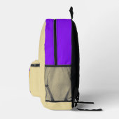 urple Bearded Iris Painting - Original Blume Art Bedruckter Rucksack (Rechts)