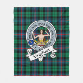 Urquhart Broad Red Ancient Clan Abzeichen Tartan K Fleecedecke (Vorderseite)