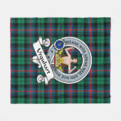 Urquhart Broad Red Ancient Clan Abzeichen Tartan K Fleecedecke (Vorderseite (Horizontal))
