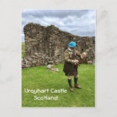 Urquhart Castle in Schottland, Jacobite Man in Kil Postkarte (Vorderseite)