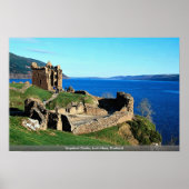 Urquhart Castle, Loch Ness, Schottland Poster (Vorne)