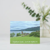 Urquhart Castle mit Blick auf Loch Ness im Hochlan Postkarte (Stehend Vorderseite)