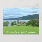 Urquhart Castle mit Blick auf Loch Ness im Hochlan Postkarte (Vorderseite)
