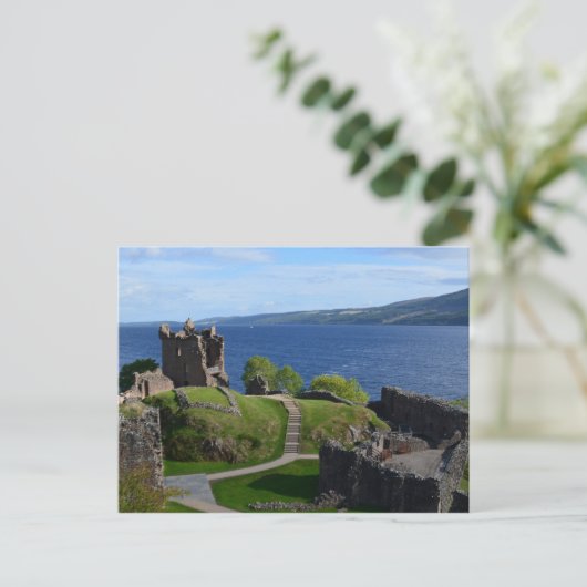 Urquhart Castle Ruins Postkarte (Stehend Vorderseite)