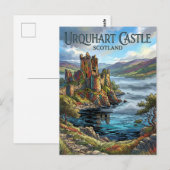 Urquhart Castle Schottland Postkarte (Vorne/Hinten)