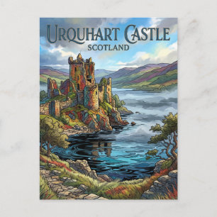 Urquhart Castle Schottland Postkarte