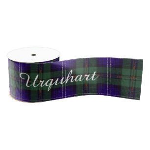 Urquhart Clan karierter schottischer Tartan Ripsband