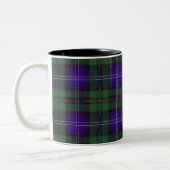 Urquhart Clan karierter schottischer Tartan Zweifarbige Tasse (Links)