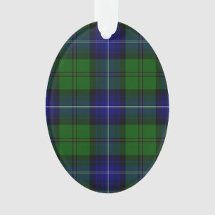 Urquhart-Tartan blau grün kariert Ornament