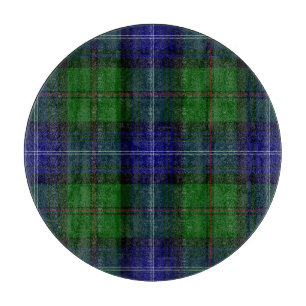 Urquhart-Tartan blau grün kariert Schneidebrett