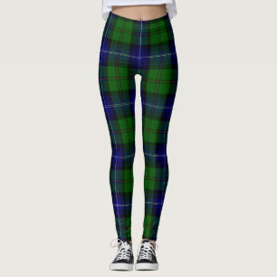 Urquhart-Tartan blau grün Karo Leggings