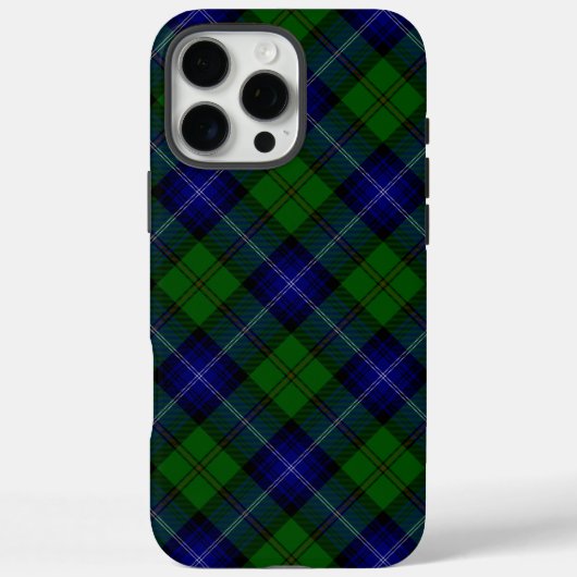 Urquhart tartan blue kariert Case-Mate iPhone hülle (Rückseite)