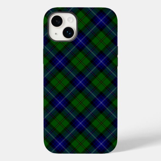 Urquhart tartan blue kariert Case-Mate iPhone hülle (Rückseite)