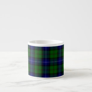 Urquhart tartan blue kariert espressotasse