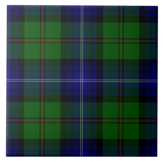 Urquhart tartan blue kariert fliese (Vorderseite)