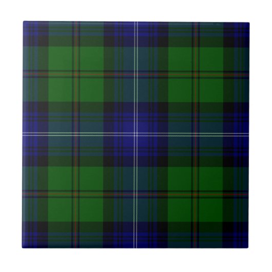 Urquhart tartan blue kariert fliese (Vorderseite)