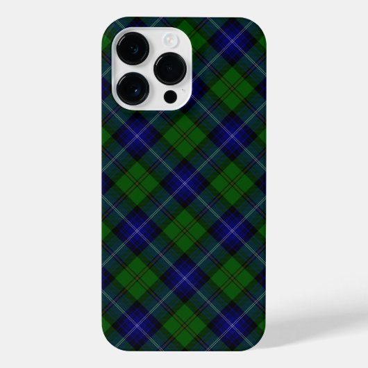 Urquhart tartan blue kariert iPhone hülle (Rückseite)
