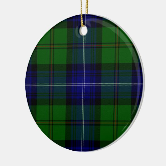 Urquhart tartan blue kariert keramikornament (Links)