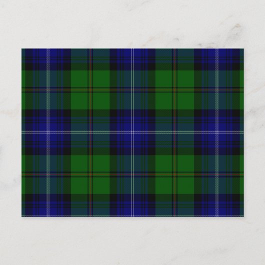 Urquhart tartan blue kariert postkarte (Vorderseite)