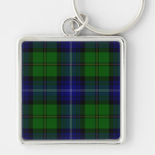 Urquhart tartan blue kariert schlüsselanhänger