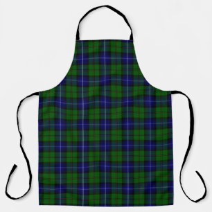 Urquhart tartan blue kariert schürze