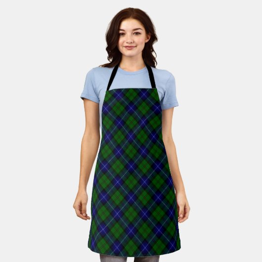 Urquhart tartan blue kariert schürze (Getragen)