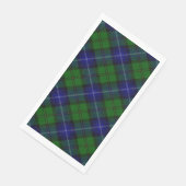 Urquhart tartan blue kariert serviette (Ecke)