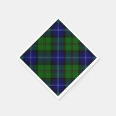 Urquhart tartan blue kariert serviette (Ecke)