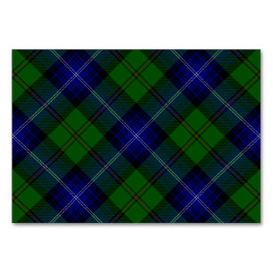 Urquhart tartan blue kariert tischnummer