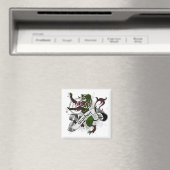 Urquhart Tartan Lion Magnet (In Situ (Geschirrspüler))
