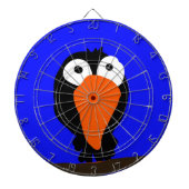 Urraco zeichnend schwarzer Vogel Dartscheibe (vorne)