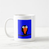 Urraco zeichnend schwarzer Vogel Kaffeetasse (Links)