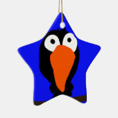 Urraco zeichnend schwarzer Vogel Keramik Ornament (Rechts)