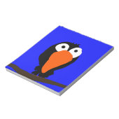 Urraco zeichnend schwarzer Vogel Notizblock (Rotiert)