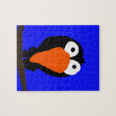 Urraco zeichnend schwarzer Vogel Puzzle (Horizontal)