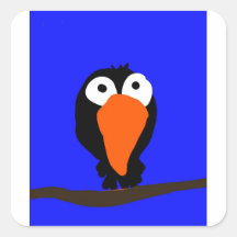 Urraco zeichnend schwarzer Vogel