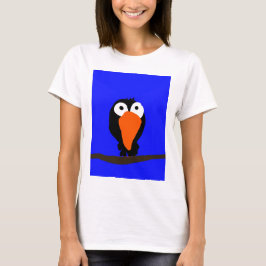 Urraco zeichnend schwarzer Vogel T-Shirt